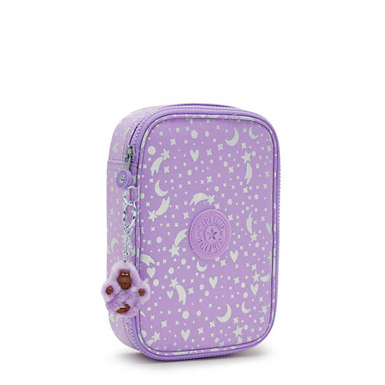 Kipling 100 Pens Printed Case Vesker Lilla | NO 1179GS